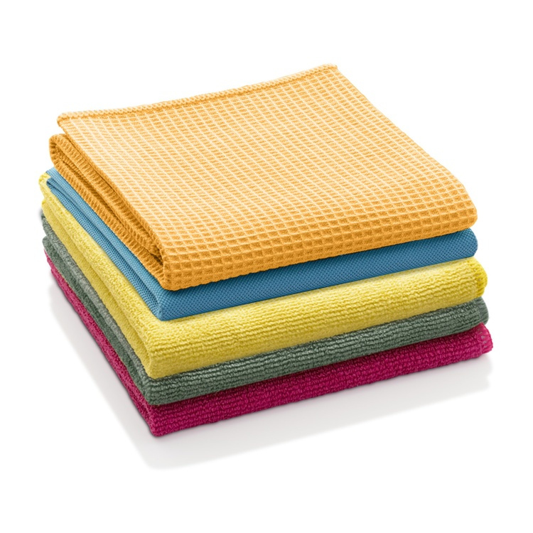 Städdukar i Mikrofiber, 5 st, ESSENTIAL STARTER PACK, Grön / Gul / Blå / Rosa / Orange i gruppen Förvaring / Städförvaring och sopsortering / Städtrasor och borstar hos SmartaSaker.se (42850)