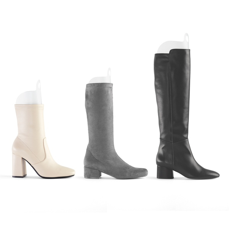 Stövelstöd, fyra st, Adjustable boot shapers, Transparant vit i gruppen Förvaring / Garderobsförvaring / Skoförvaring hos SmartaSaker.se (42892)