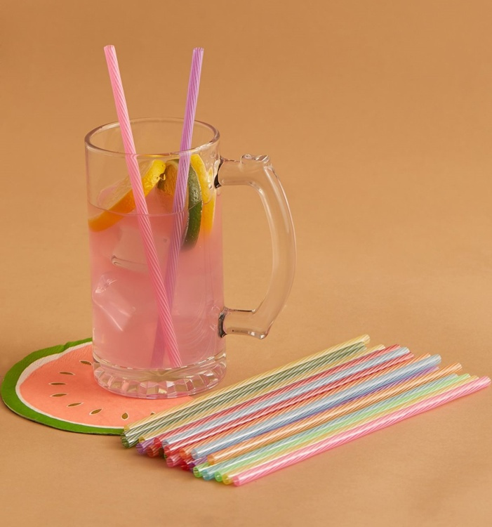 Sugrör i plast, återanvändbara, 24 st, KIKKERLAND RAINBOW, 20 cm, Mix i gruppen Förvaring / Köksförvaring hos SmartaSaker.se (42907)