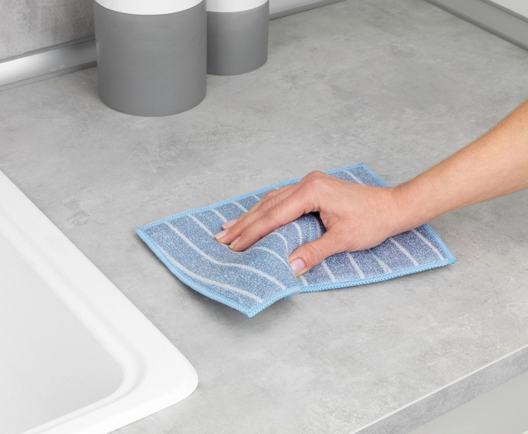 Svampar, rengör med bara vatten, 2 st, CLEANING SPONGES, 23 x 17 cm, Grå / Blå i gruppen Förvaring / Städförvaring och sopsortering / Städtrasor och borstar hos SmartaSaker.se (42908)