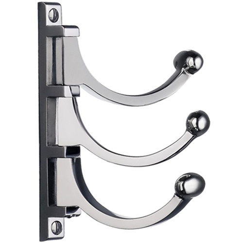 Svängbar krok i metall, trippel, CLASSIC TRIPLE SWIVEL HOOK, Krom i gruppen Förvaring / Hallförvaring / Krokar och hängare hos SmartaSaker.se (42911)
