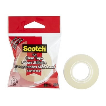 Tejprulle, SCOTCH EASY TO TEAR, 1,9 cm x 33 m, Transparent i gruppen Förvaring / Kontorsmaterial hos SmartaSaker.se (42948)