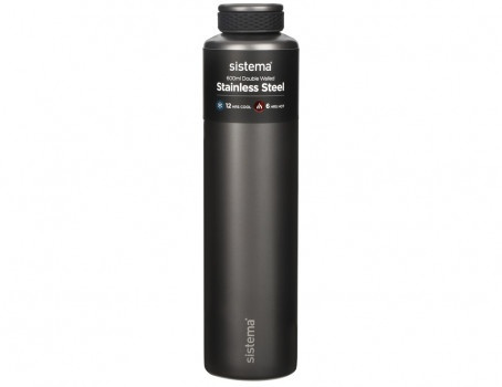 Termosflaska för kall eller varm dryck, CHIC HYDRATE STAINLESS STEEL, 600 ml, Svart i gruppen Förvaring / Köksförvaring hos SmartaSaker.se (42950)