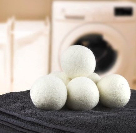 Torkbollar av ull till torktumlaren, 3 st, WOOL DRYER BALLS, Ã˜ 7 cm, Vita i gruppen Förvaring / Tvätt och tork hos SmartaSaker.se (42966)
