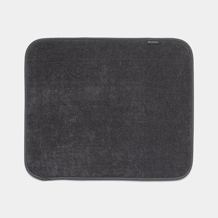 Torkmatta av Mikrofiber, BRABANTIA SOFT DRYING MAT, 47 x 40 cm, Mörkgrå i gruppen Förvaring / Köksförvaring / Diskställ och diskbänk hos SmartaSaker.se (42975)