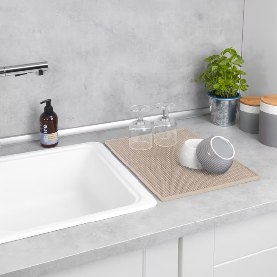 Torkmatta med piggstruktur, CLASSIC DRAIN MAT, 40 x 30 cm i gruppen Förvaring / Köksförvaring / Diskställ och diskbänk hos SmartaSaker.se (42978)