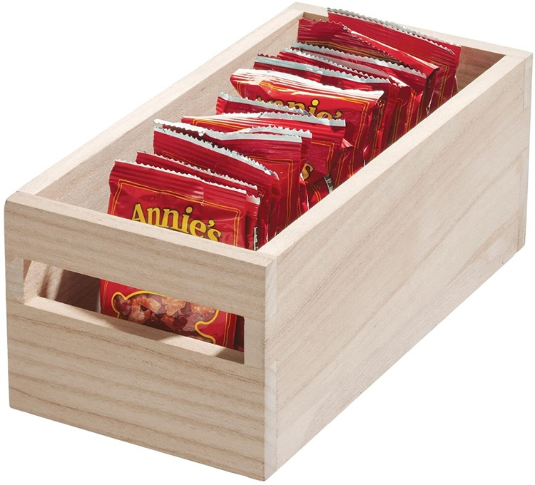Trälåda, Liten, Låg, PAULOWNIA ECO WOOD BOX XS, 13 x 25,4 x H 10,5 cm, Natur i gruppen Förvaring / Förvaringslådor hos SmartaSaker.se (43012)