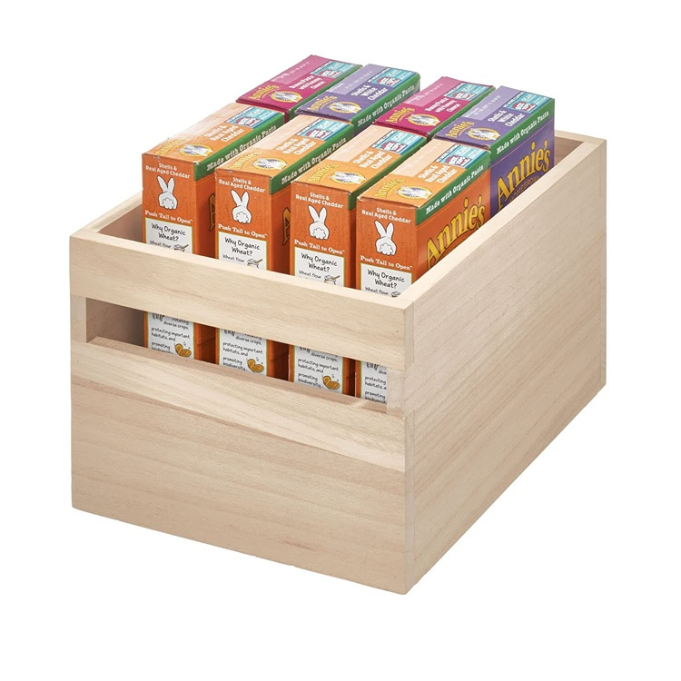 Trälåda, Medium, PAULOWNIA ECO WOOD BOX M, 19 x 25,4 x H 15,2 cm, Natur i gruppen Förvaring / Förvaringslådor hos SmartaSaker.se (43019)