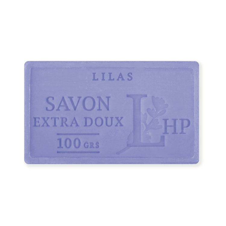Tvål med Doft av Lilja, 100 g, SAVON DE MARSEILLE LILAS, 8,5 x 5 x H 2,5 cm, Lila i gruppen Tillbehör och liknande hos SmartaSaker.se (43035)