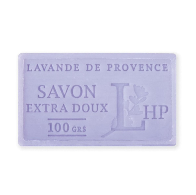 Tvål med Lavendeldoft, 100 g, SAVON DE MARSEILLE LAVANDE DE PROVENCE, 8,5 x 5 x H 2,5 cm, Lila i gruppen Förvaring hos SmartaSaker.se (43046)