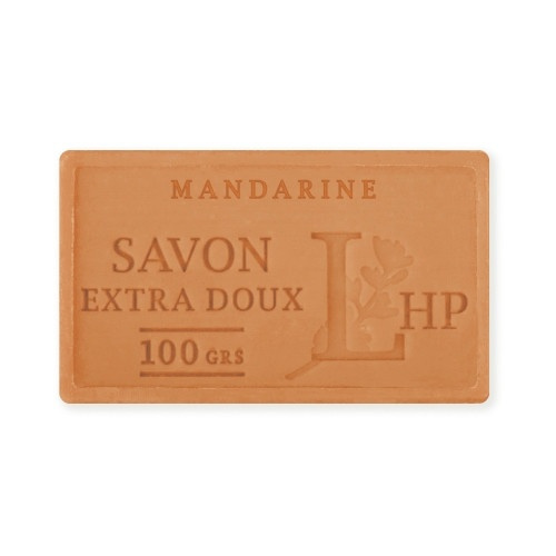 Tvål med Mandarindoft, 100 g, SAVON DE MARSEILLE MANDARIN, 8,5 x 5 x H 2,5 cm, Orange i gruppen Tillbehör och liknande hos SmartaSaker.se (43048)