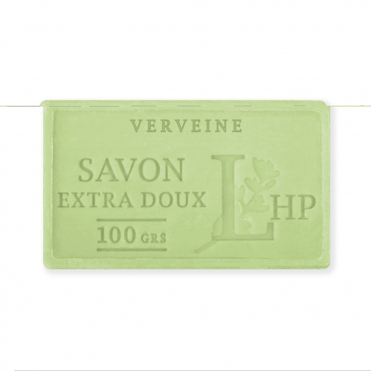 Tvål med Verbena, 100 g, SAVON DE MARSEILLE VERVEINE, 8,5 x 5 x H 2,5 cm, Ljusgrön i gruppen Förvaring hos SmartaSaker.se (43056)