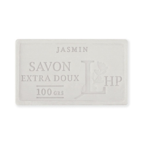 Tvål parfymerad med jasmindoft 100 g, SAVON DE MARSEILLE JASMIN, 8,5 x 5 x H 2,5 cm, Offwhite i gruppen Tillbehör och liknande hos SmartaSaker.se (43059)