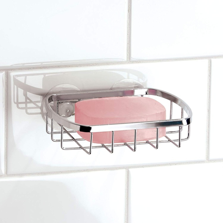 Tvålkopp med sugproppar, GIA SUCTION SOAP DISH, Krom i gruppen Förvaring / Badrumsförvaring / Bad- och duschkorgar hos SmartaSaker.se (43069)
