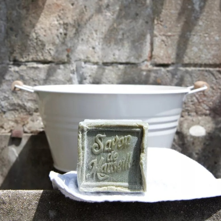 Tvålkub med Olivolja, Ekologisk, 300 g, MARSEILLE SOAP EXTRA PURE LARGE, Olivgrön i gruppen Förvaring / Badrumsförvaring hos SmartaSaker.se (43075)