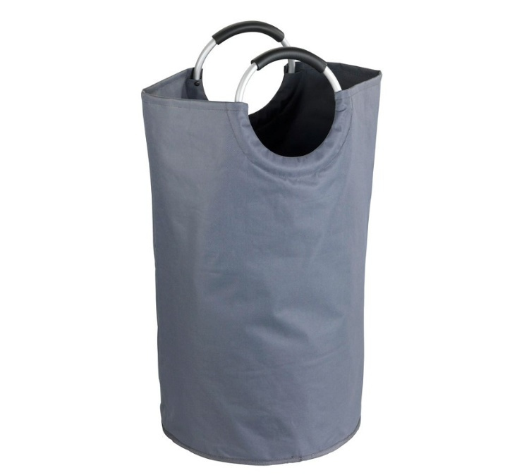 Tvättkasse, Stor, 69 L, JUMBO BASKET, Ø 38 x H 72 cm, Mörkgrå i gruppen Förvaring / Tvätt och tork / Tvättkorgar hos SmartaSaker.se (43082)