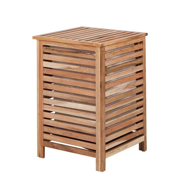 Tvättkorg i valnöt, 56 L, NORWAY, 45 x 45 x H 65 cm , Brun i gruppen Förvaring / Tvätt och tork / Tvättkorgar hos SmartaSaker.se (43092)