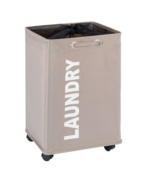 Tvättkorg på hjul, LAUNDRY, 40 x 33 x H 60 cm i gruppen Förvaring / Tvätt och tork / Tvättkorgar hos SmartaSaker.se (43104)