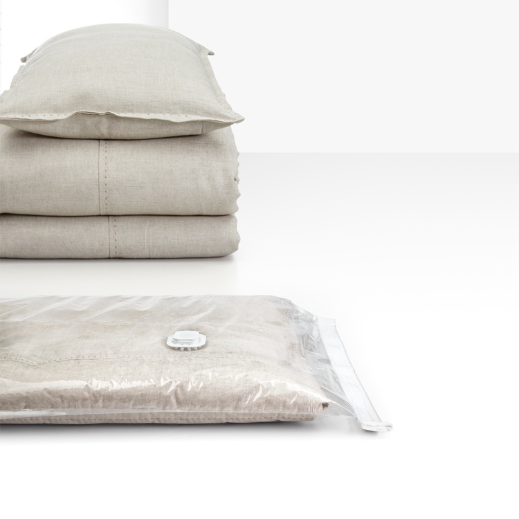 Vakuumpåse Platt, LARGE VACUUM TIDYING BAG, 100 x 80 cm, Klar i gruppen Förvaring / Garderobsförvaring / Vakuumförvaring / Kompakta vakuumpåsar hos SmartaSaker.se (43195)
