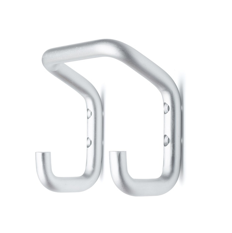 Väggkrok i Aluminium, TELLUS LARGE, 8 x 13,5 x H 12 cm, Silver i gruppen Förvaring / Hallförvaring / Krokar och hängare hos SmartaSaker.se (43234)