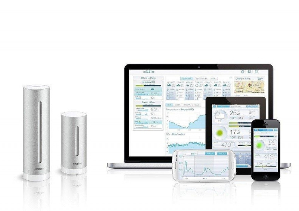 NetAtmo Klimatstation för inom- och utomhusbruk i gruppen Hemmet / Elektronik / Smart hem hos SmartaSaker.se (11876)