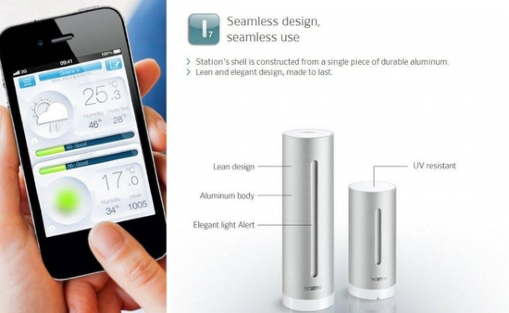 NetAtmo Klimatstation för inom- och utomhusbruk i gruppen Hemmet / Elektronik / Smart hem hos SmartaSaker.se (11876)