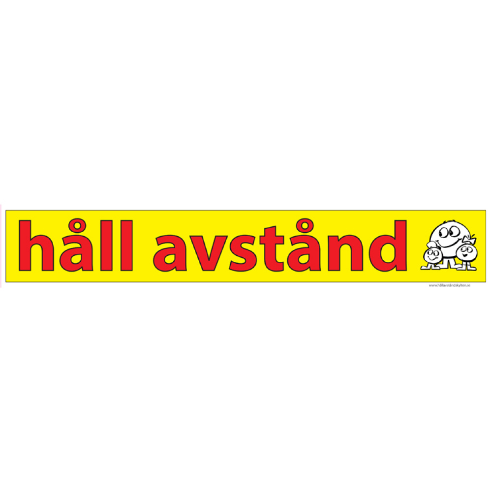 Håll-avståndet-skylt i gruppen Fordon / Biltillbehör hos SmartaSaker.se (11908)