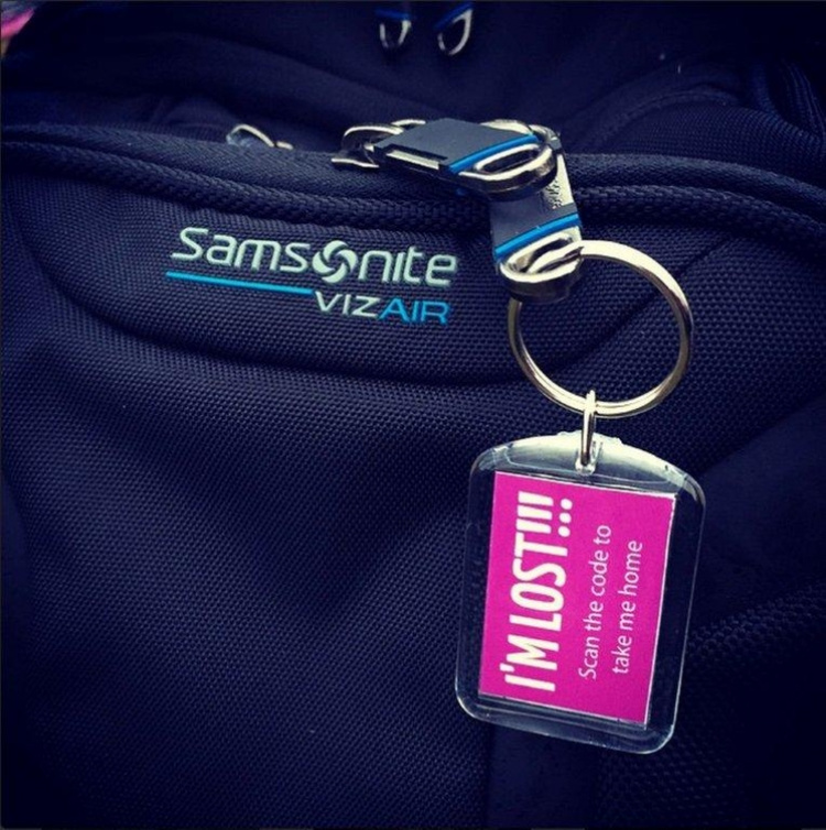 Nyckelring I\'m Lost i gruppen Säkerhet / Trygghet / Smart hjälp hos SmartaSaker.se (12090)