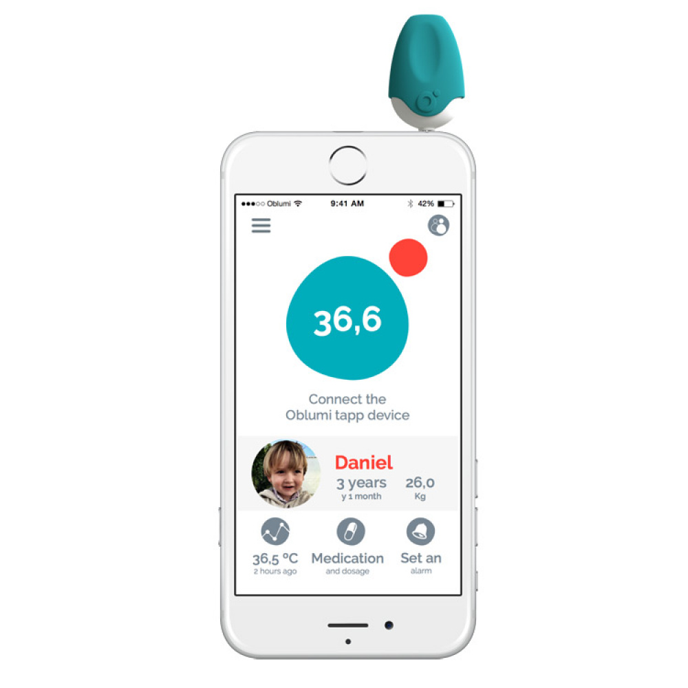 Febertermometer för smartphone i gruppen Hemmet / Elektronik / Hemelektronik hos SmartaSaker.se (12424)