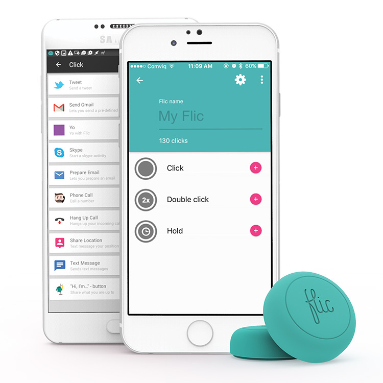 Flic, snabbknapp till dina appar i gruppen Hemmet / Elektronik / Mobiltillbehör hos SmartaSaker.se (12629)