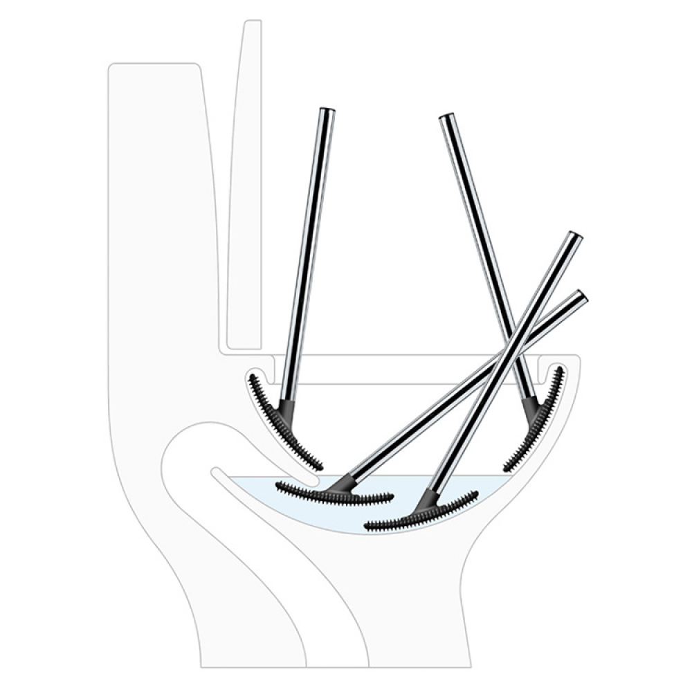 Toalettborste i silikon i gruppen Hemmet / Badrum / Toalett och Handfat hos SmartaSaker.se (12805)