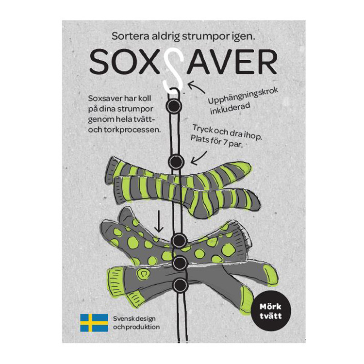 Strumphängare Soxsaver i gruppen Hemmet / Sortera & Förvara hos SmartaSaker.se (13159)