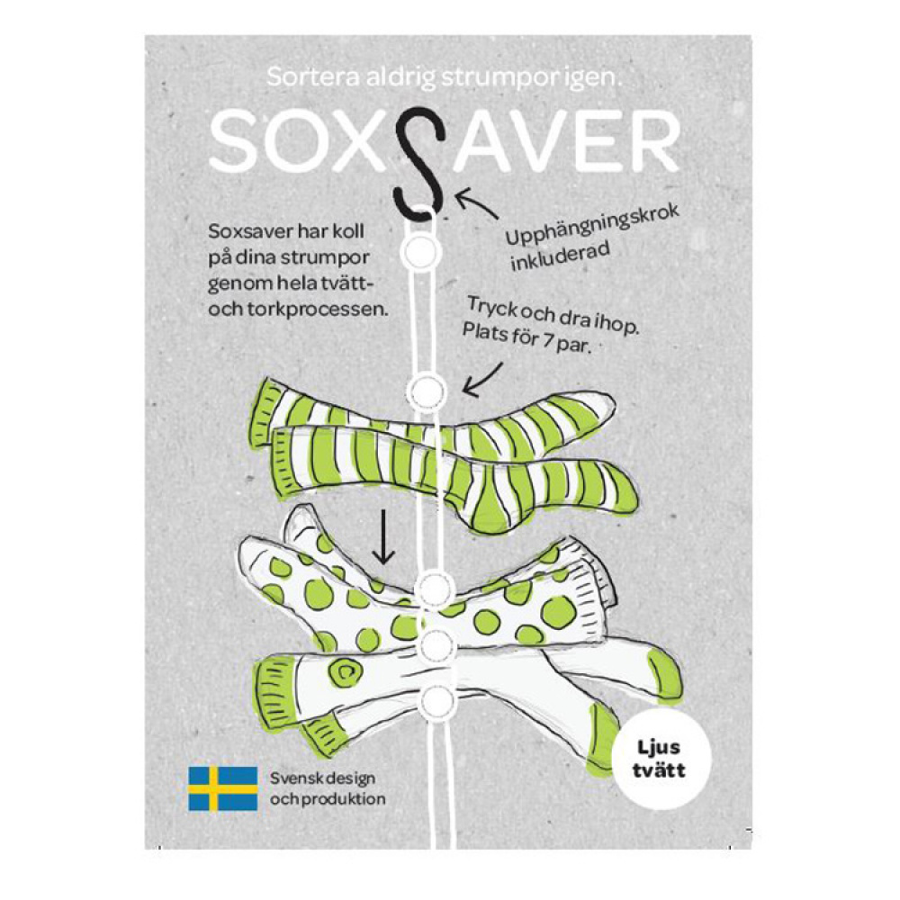 Strumphängare Soxsaver i gruppen Hemmet / Tvätt och Städ hos SmartaSaker.se (13159)