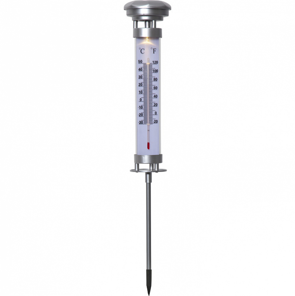 Solcellsladdad utomhustermometer i gruppen Belysning / Utomhusbelysning / Solcellsbelysning hos SmartaSaker.se (13188)
