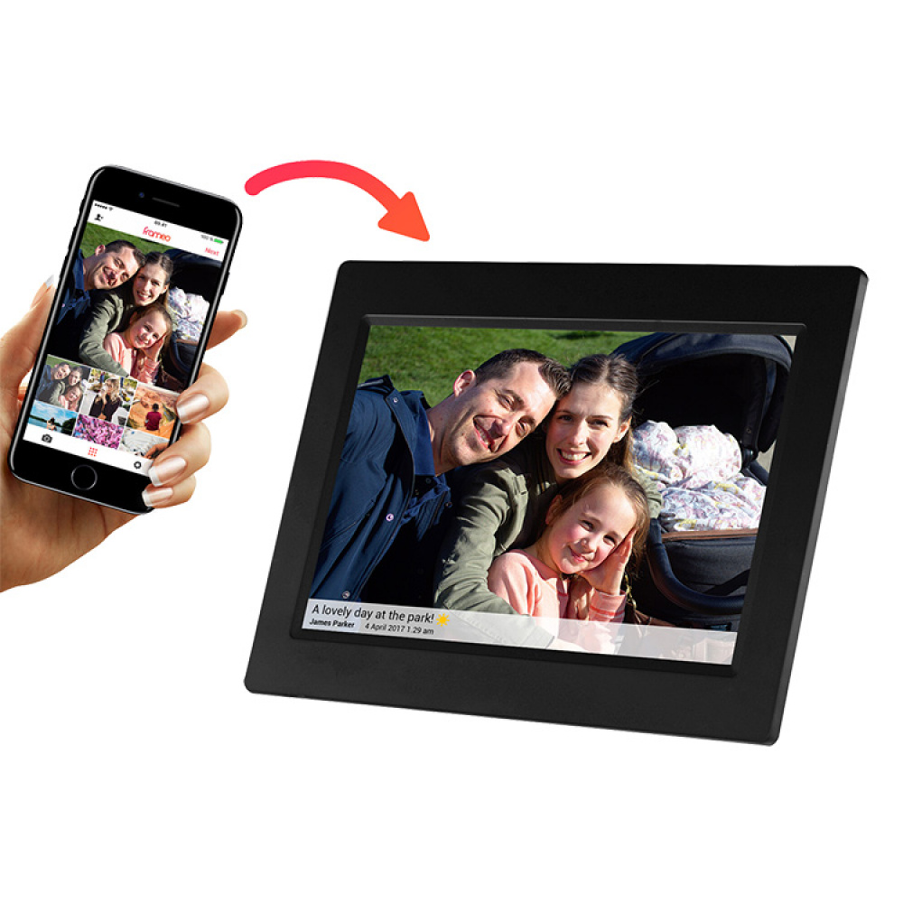 Appstyrd digital fotoram, Frameo i gruppen Hemmet / Elektronik / Mobiltillbehör hos SmartaSaker.se (13275)