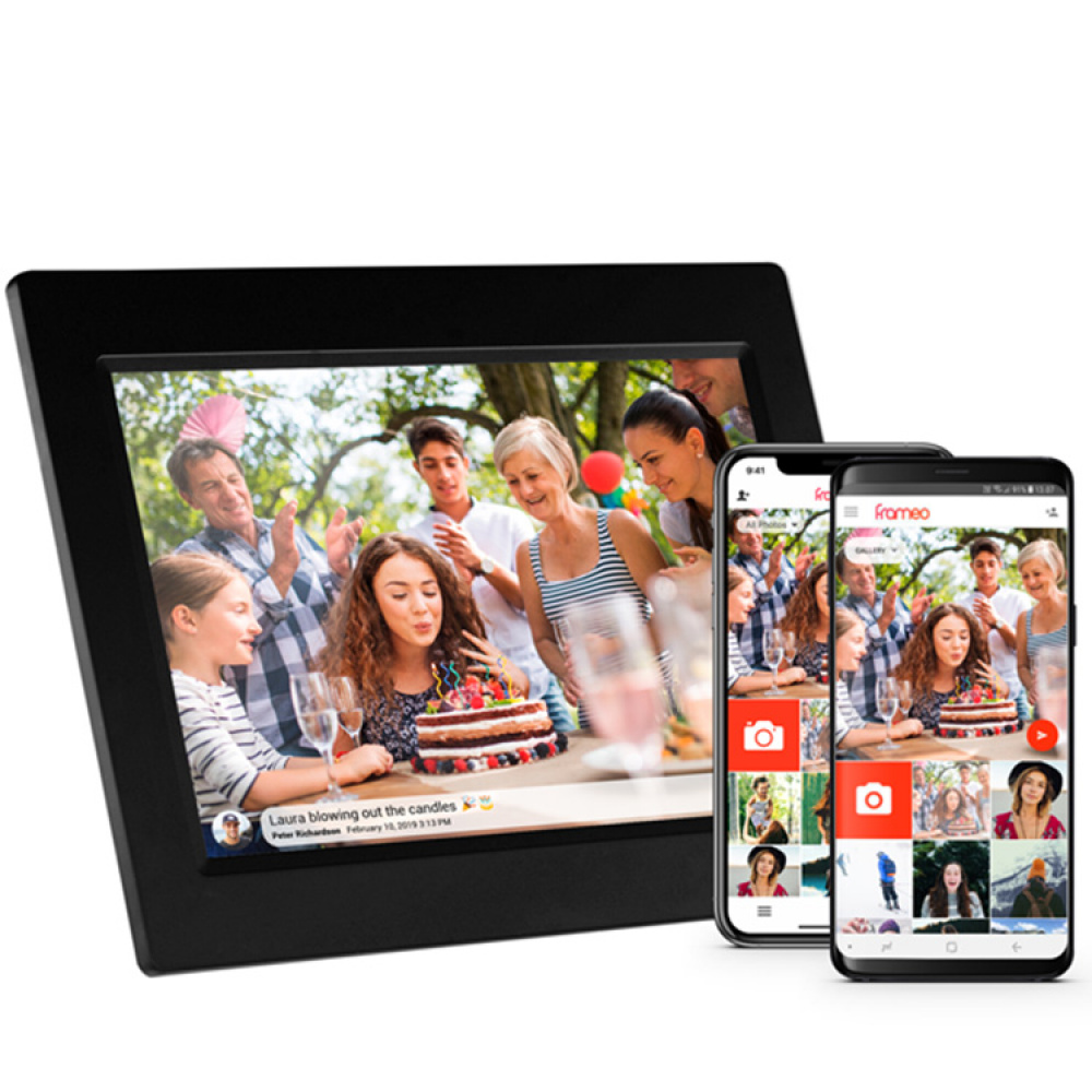 Appstyrd digital fotoram, Frameo i gruppen Hemmet / Elektronik / Mobiltillbehör hos SmartaSaker.se (13275)