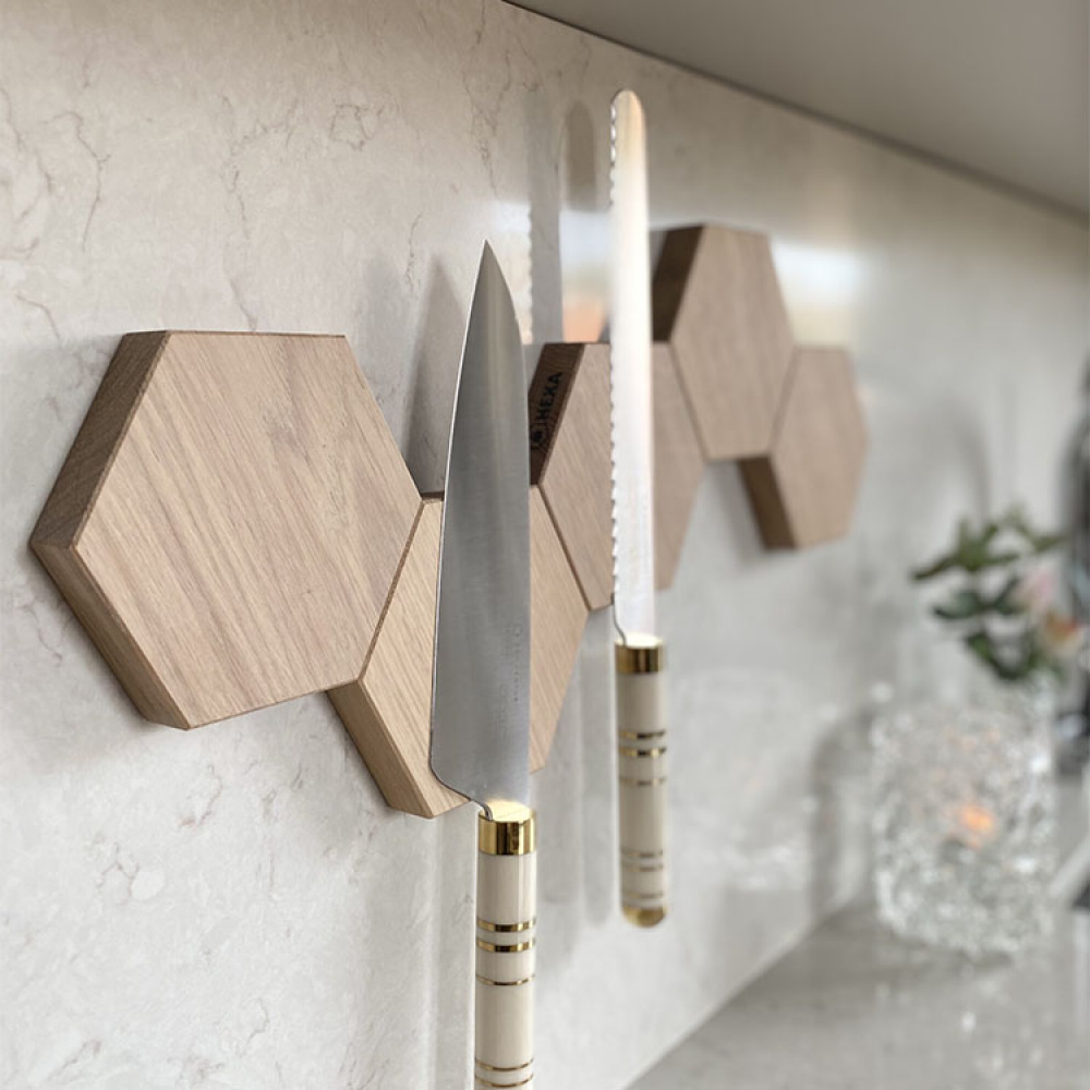 Knivmagnet i trä HEXA i gruppen Hemmet / Kökssaker / Köksinredning hos SmartaSaker.se (13366)