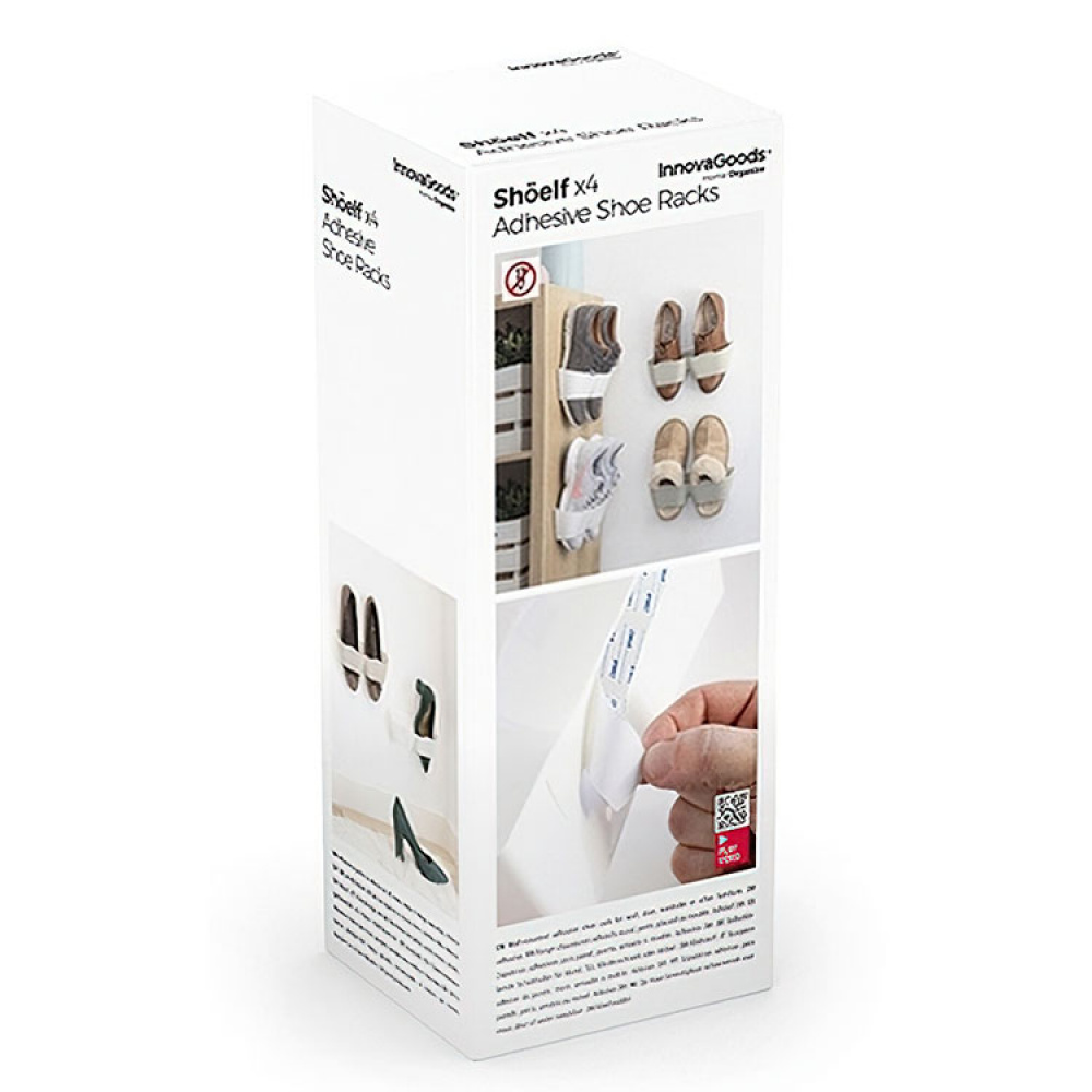Självhäftande skohållare 4-pack i gruppen Fritid / Laga och reparera / Skovård hos SmartaSaker.se (13570)