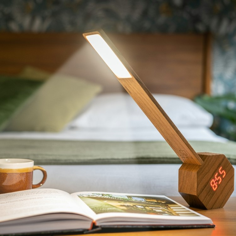 Skrivbordslampa med väckarklocka i gruppen Belysning / Inomhusbelysning hos SmartaSaker.se (13622)