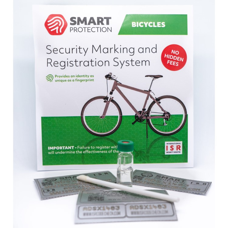 Stöldskyddsmärkning till cykel i gruppen Säkerhet / Trygghet / Stöldskydd hos SmartaSaker.se (13646)