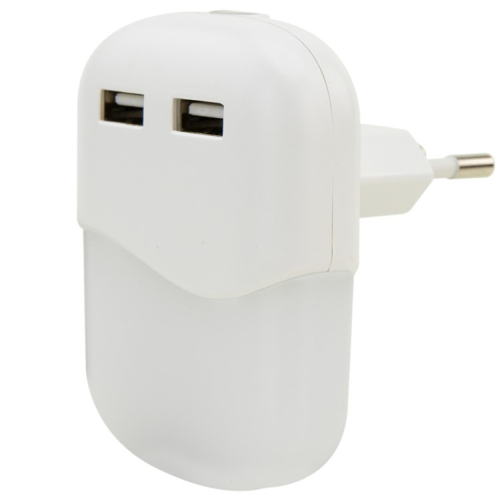 Nattlampa med USB-portar i gruppen Belysning / Inomhusbelysning / Nattlampor hos SmartaSaker.se (13847)