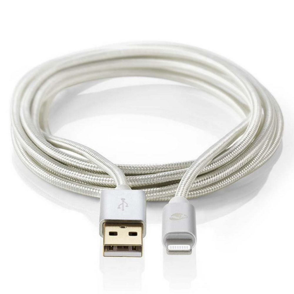 Lång USB-kabel i tyg i gruppen Hemmet / Elektronik / Kablar och Adaptrar hos SmartaSaker.se (13894)