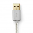 Lång USB-kabel i tyg Lång USB-kabel i tyg