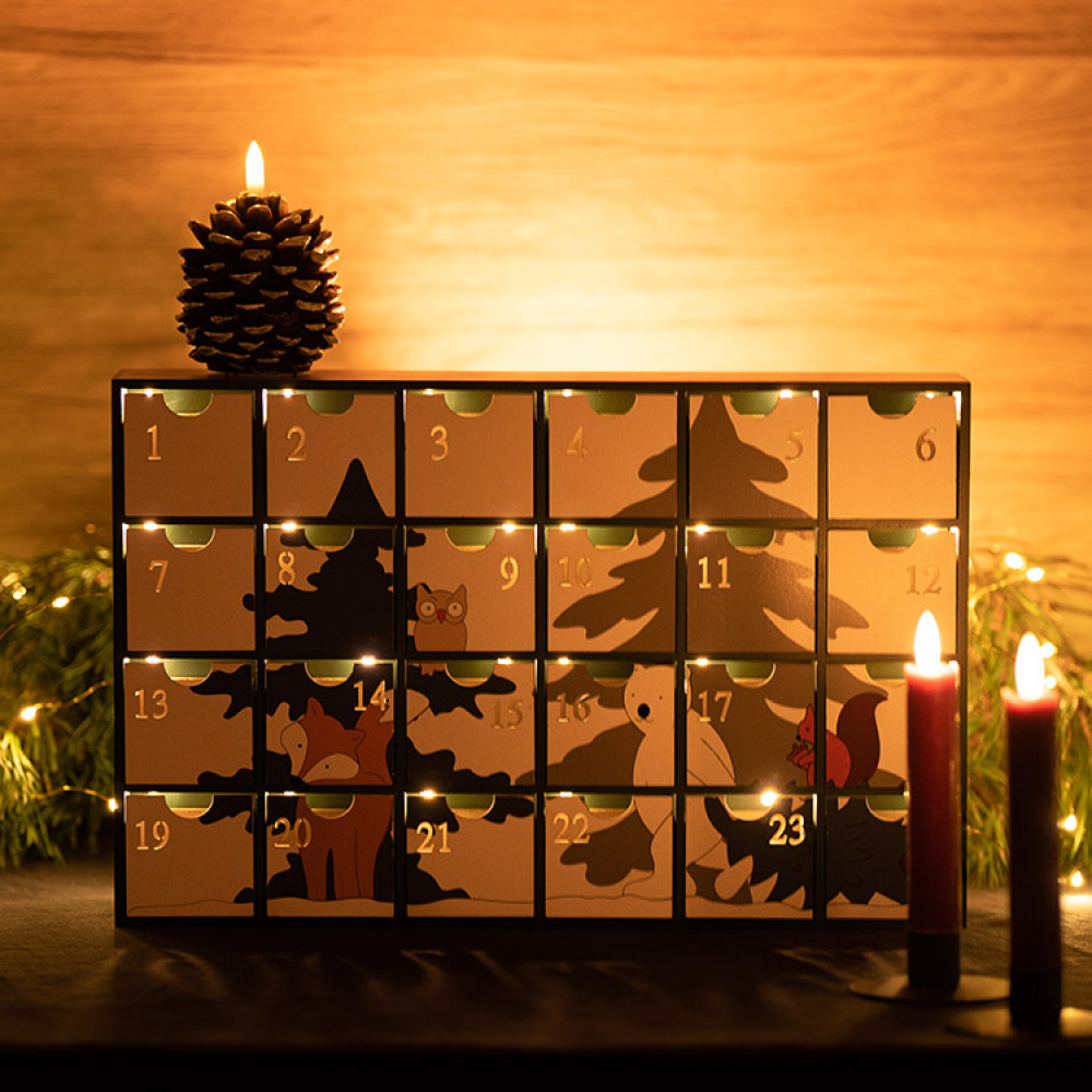 Adventskalenderhus i trä i gruppen Högtider / Advent & Jul / Julpynt hos SmartaSaker.se (13896)