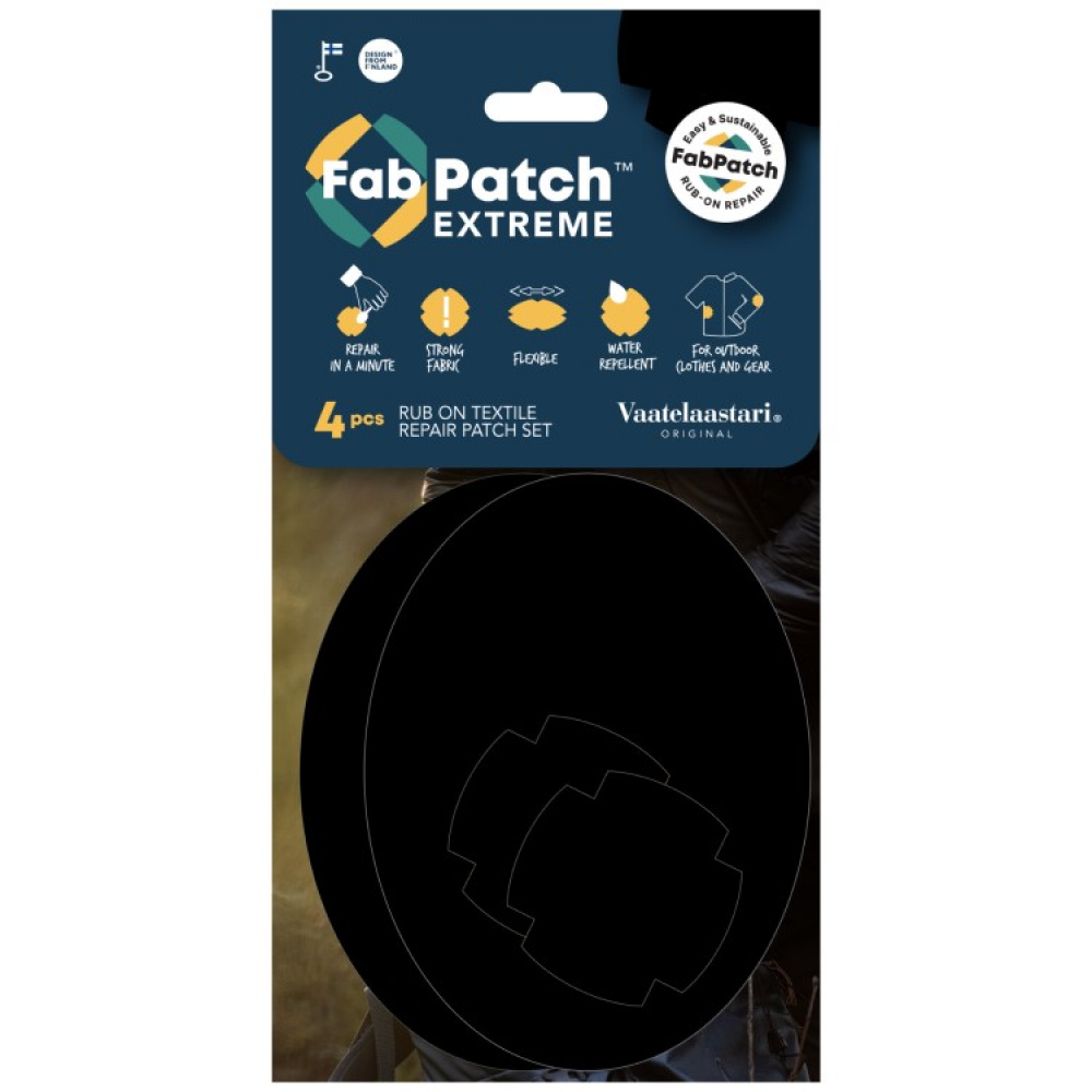 Självhäftande laglappar Extreme 4-pack, FabPatch i gruppen Fritid / Laga och reparera hos SmartaSaker.se (14026)