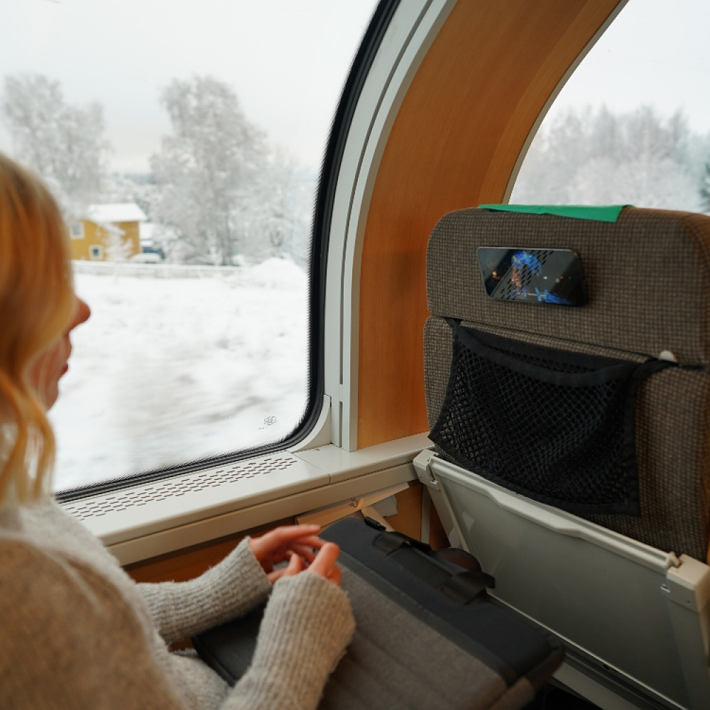 Mobilhållare med textilfäste MoMag, Mintgrön i gruppen Hemmet / Elektronik / Mobiltillbehör hos SmartaSaker.se (14102-MiG)