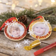 Julgransdekoration med egen bild 3-pack Julgransdekoration med egen bild 3-pack