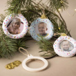 Julgransdekoration med egen bild 3-pack Julgransdekoration med egen bild 3-pack