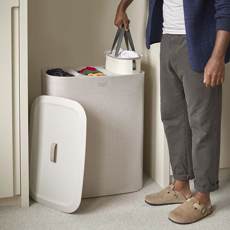 Tvättkorg med sorteringsfack i gruppen Hemmet / Tvätt och Städ hos SmartaSaker.se (14311)