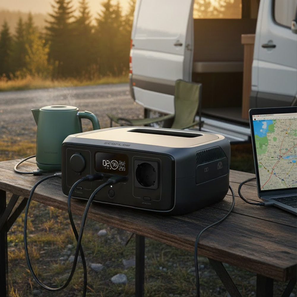 Powerstation EcoFlow River 3 i gruppen Hemmet / Elektronik / Laddare och Powerbanks hos SmartaSaker.se (14319)